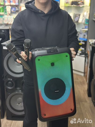 Громкая Караоке Колонка Блютус Shaswar 888