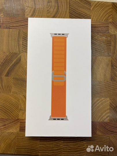 Ремешок apple watch Ultra Orange Alpine Loop