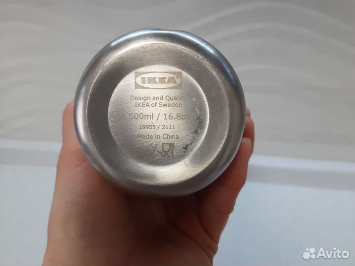 Бутылка для воды металл IKEA