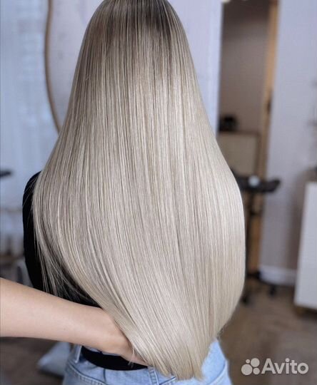 Волосы для наращивания блонд Премиум