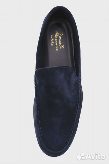 Brunelli лоферы M.1086 Т/синие замша 39 299441