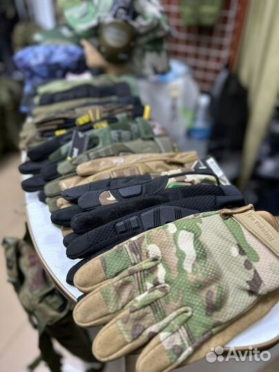 Перчатки тактические с пальцами и без пальцев