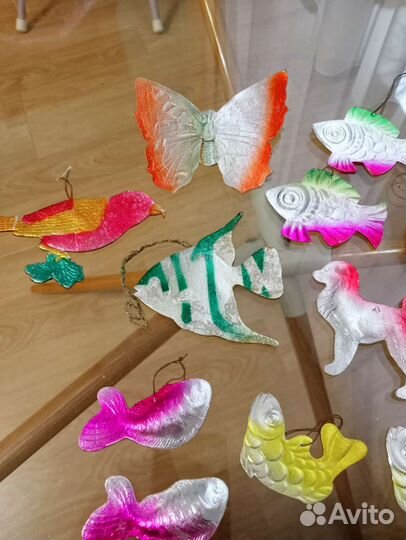 Ёлочные игрушки СССР картонаж