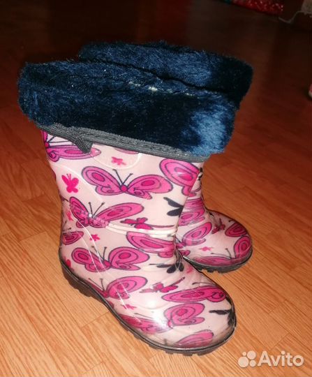 Детские резиновые сапоги р. 22