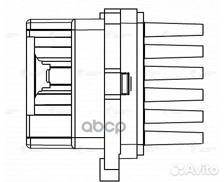 LFR 1077 резистор э/вентилятора отопителя Ford