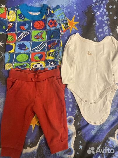 Детские вещи пакетом на мальчика 74 80