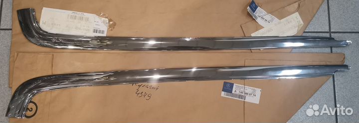 Накладка бампера mercedes W 140 комплект