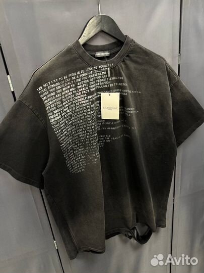 Футболка balenciaga оверсайз (тренд 2025)