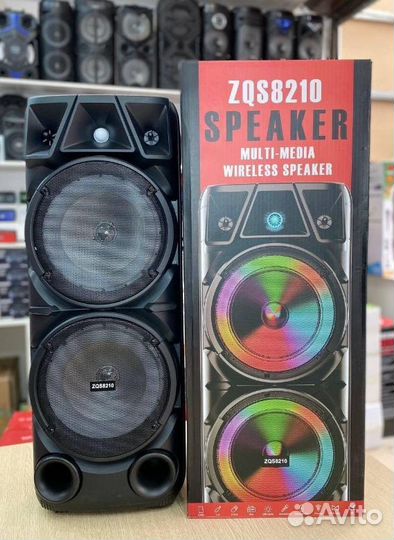 Колонка BT блютуз usb fm радио aux караоке