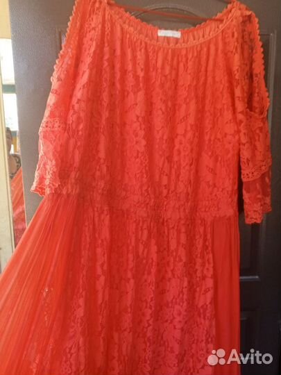 Платье оверсайз все выбитое италия