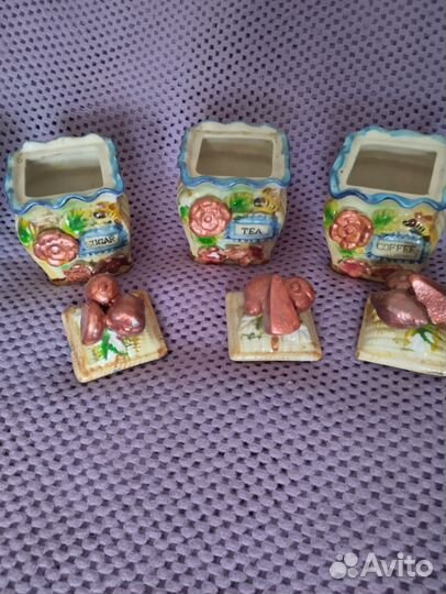 Баночки для чая, кофе и сахара