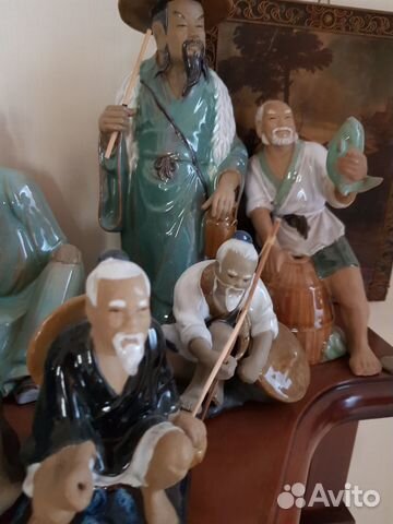 Антикварные керамические статуэтки