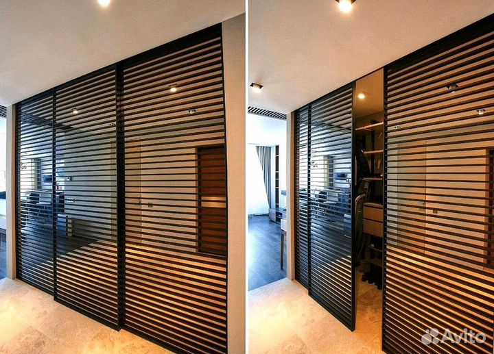 Межкомнатная перегородка из реек