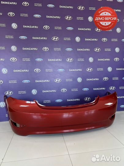 Бампер Задний Hyundai Solaris (2011) / красный