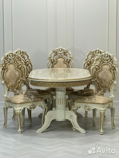 Стол Лапка и стулья Силик