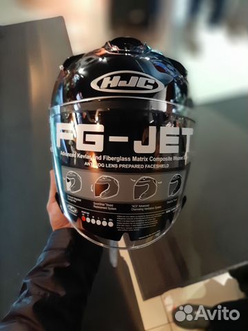 Шлем HJC FG-JET metal black L