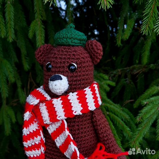 Новогодний Мишка ручной работы