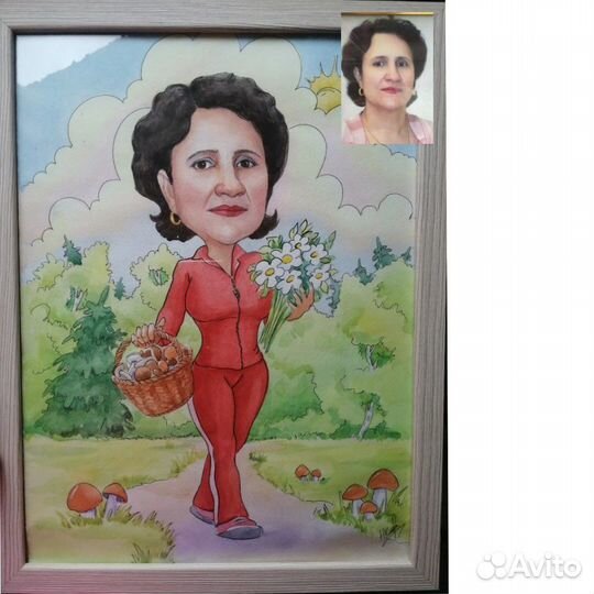 Шарж по фото, подарок