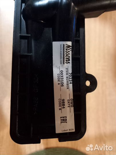 Радиатор отопителя nissens 70224