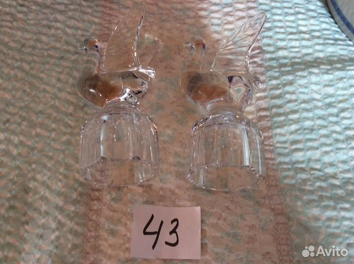 Посуда винтаж цветное стекло,хрусталь, вазы,фужеры