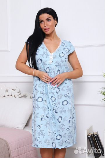 Оптом. Сорочка - голубой №Н-42010