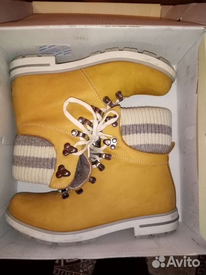 Ботинки кожаные