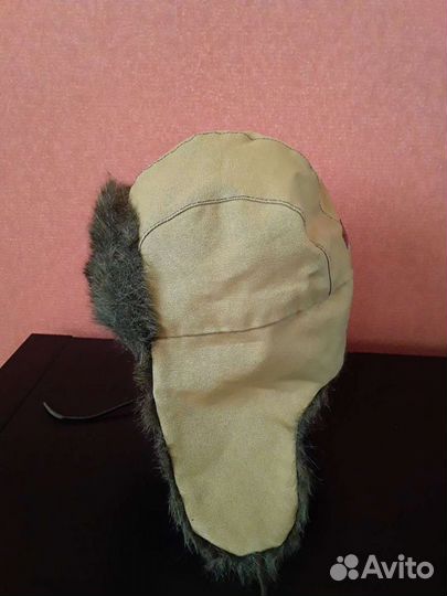 Шапка из песца. Шапка -ушанка, утепленная