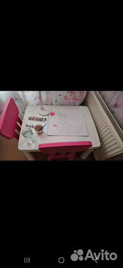 Детский стол и стул IKEA маммут