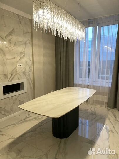 Стол обеденный из керамогранита