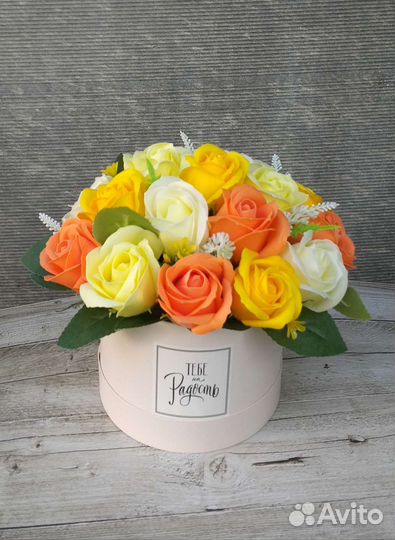 Композиции из мыльных роз