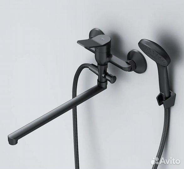 Смеситель для ванны AM.PM X-Joy F85A90122 универсальный Черный матовый