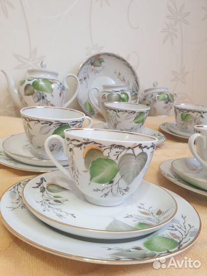 Чайный сервиз лфз Березка новый