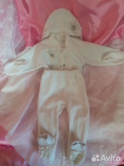 Одеяло-конверт на выписку для девочки