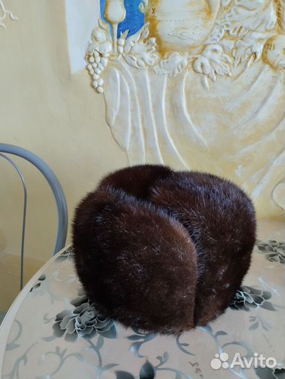 Мужская шапка из норки