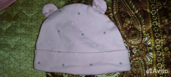 Шапочка для новорожденного весна