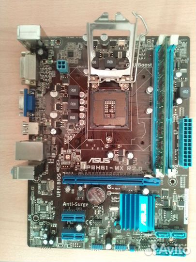 Мат.плата asus P8H61-MX R2.0 LGA 1155(комплект)