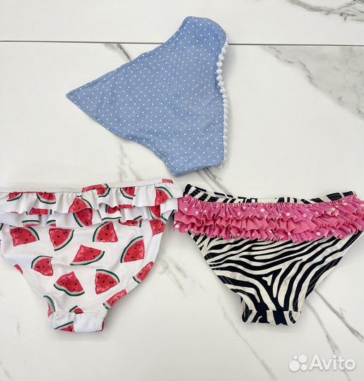 Детские купальники и бандана на 5 лет