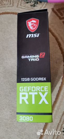 Видеокарта RTX 3080 12g MSI gaming Z trio