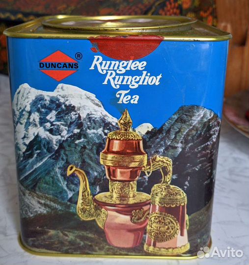 Жестяная Коробка из под чая Индия СССР