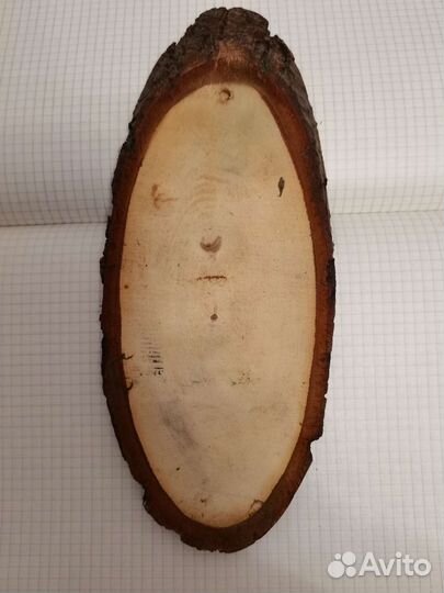 Панно на срезе дерева