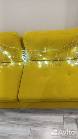 Гирлянда бахрома 1,5 м+удлинитель 5м