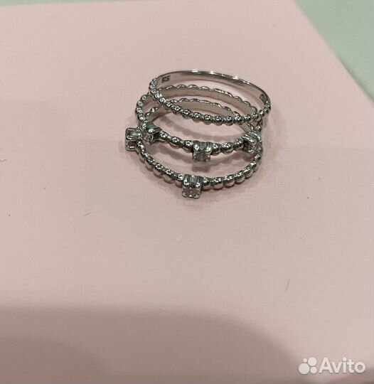 Кольцо серебро 925