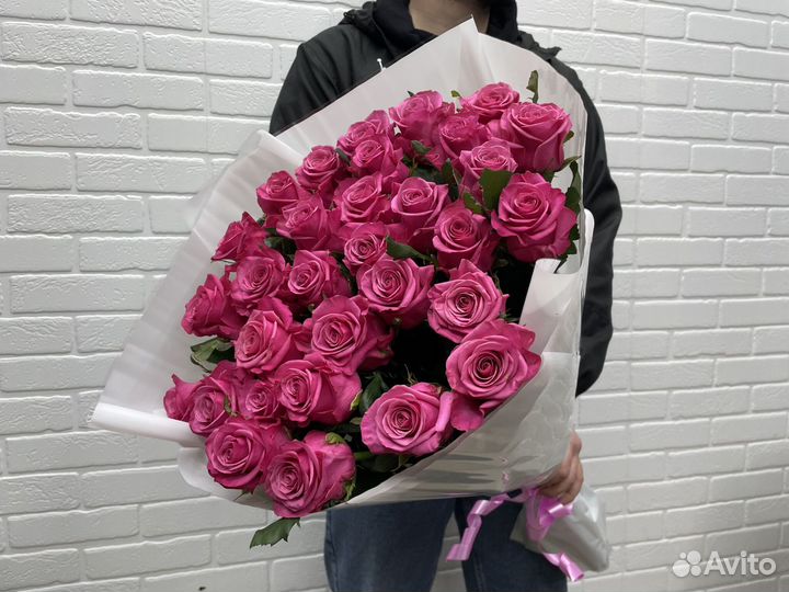 Букет свежих голландских роз