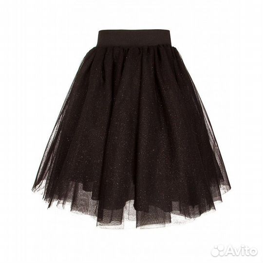 LoveMadeLove Юбка черная пышная с блеском