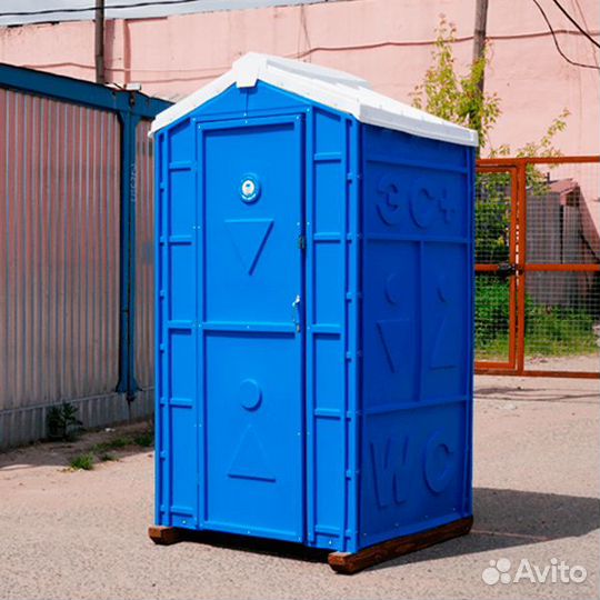 Туалетные кабины из первичного пластика, новые и б