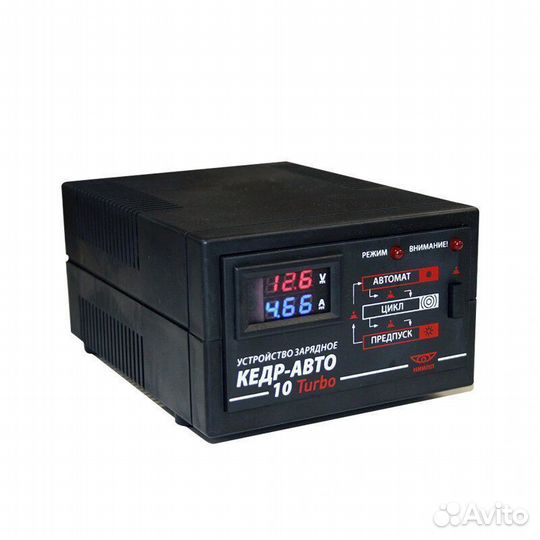 Зарядное устройство для аккумулятора Кедр 10 Turbo