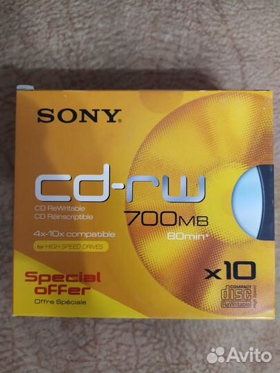 Sony CD-RW диски новые