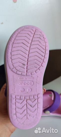 Сандалии crocs c9 для девочки