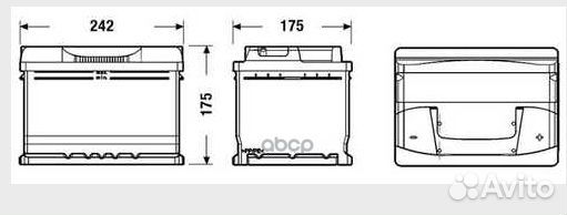 Exide EB602 excell аккумуляторная батарея 19.5