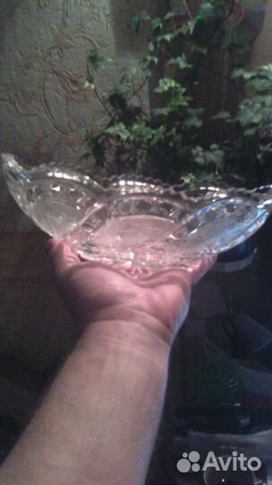 Хрустальный салатник времён СССР